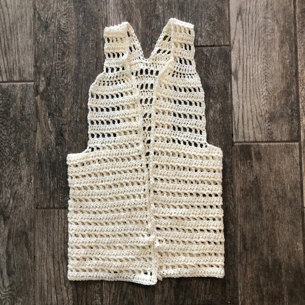 Handmade crochet vest